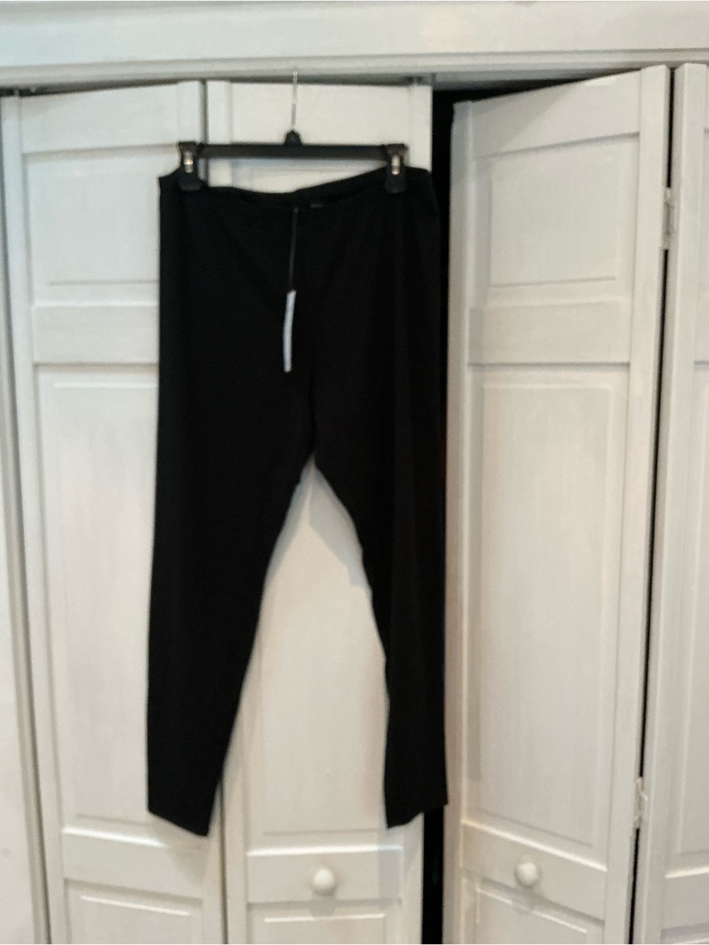 Eileen Fisher NWT Black Organic Cotton Leggings - L